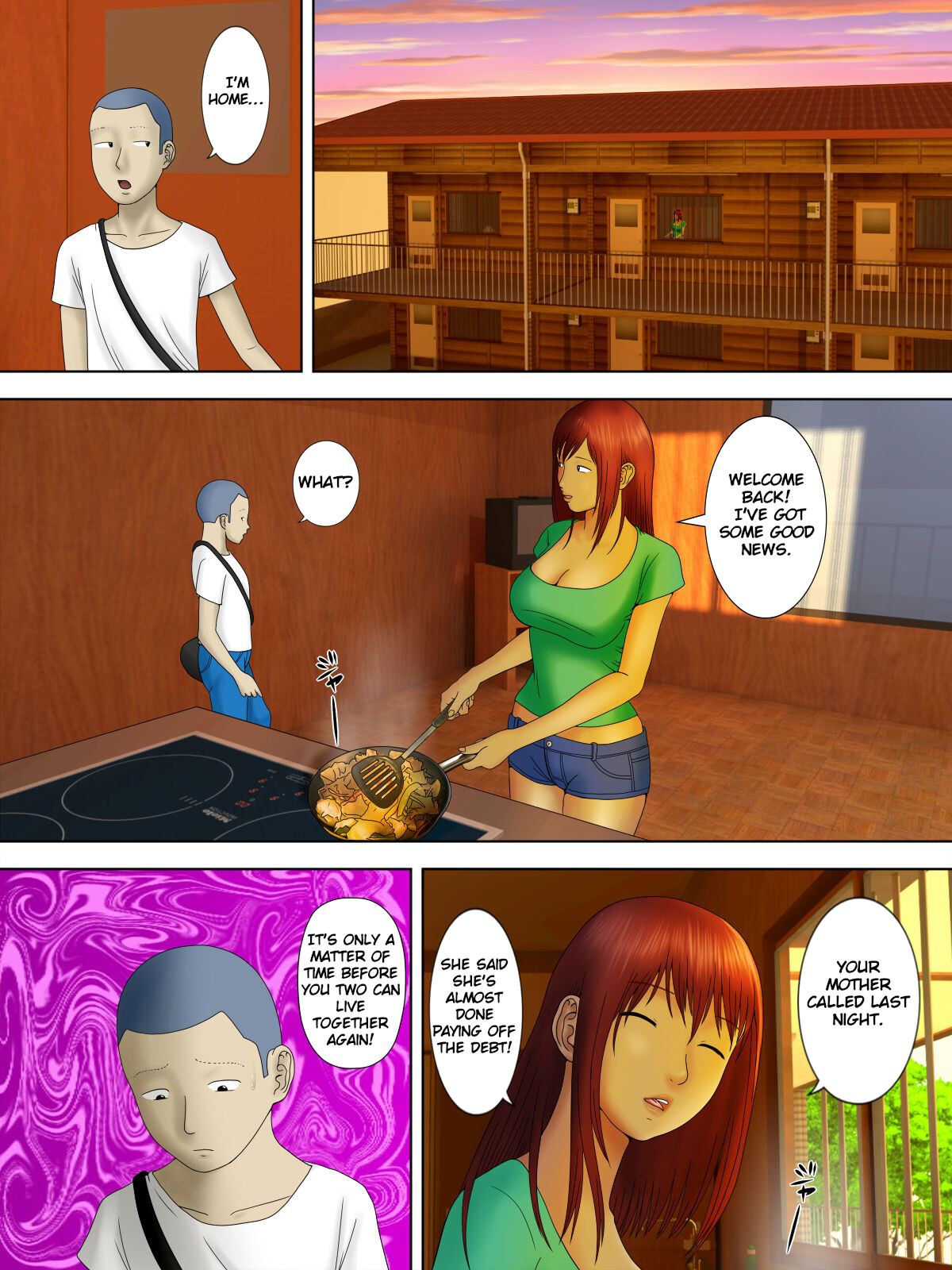 Hentai Manga Comic-Husband's in Prison, While the Wife is... 4 ~Housekeeper's Wife Cuckolded by Landlord's Son...~-Read-36